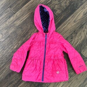 Hot Pink London Fog Puffy Coat with Hood